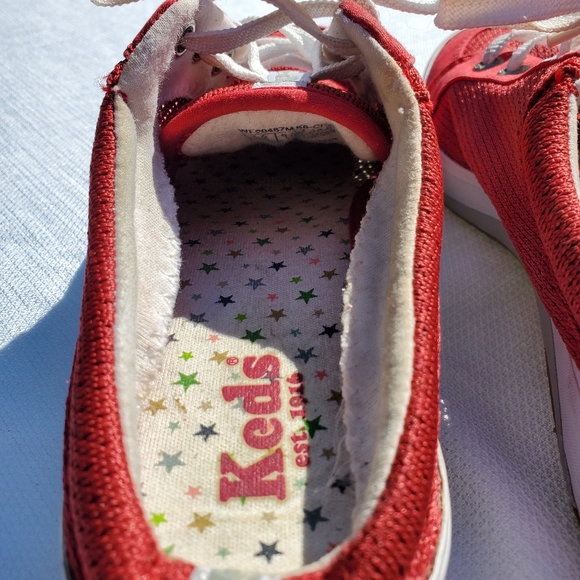 Keds red lace up mule tennis shoes size 7.5 (seven and a half) - Picture 11 of 16